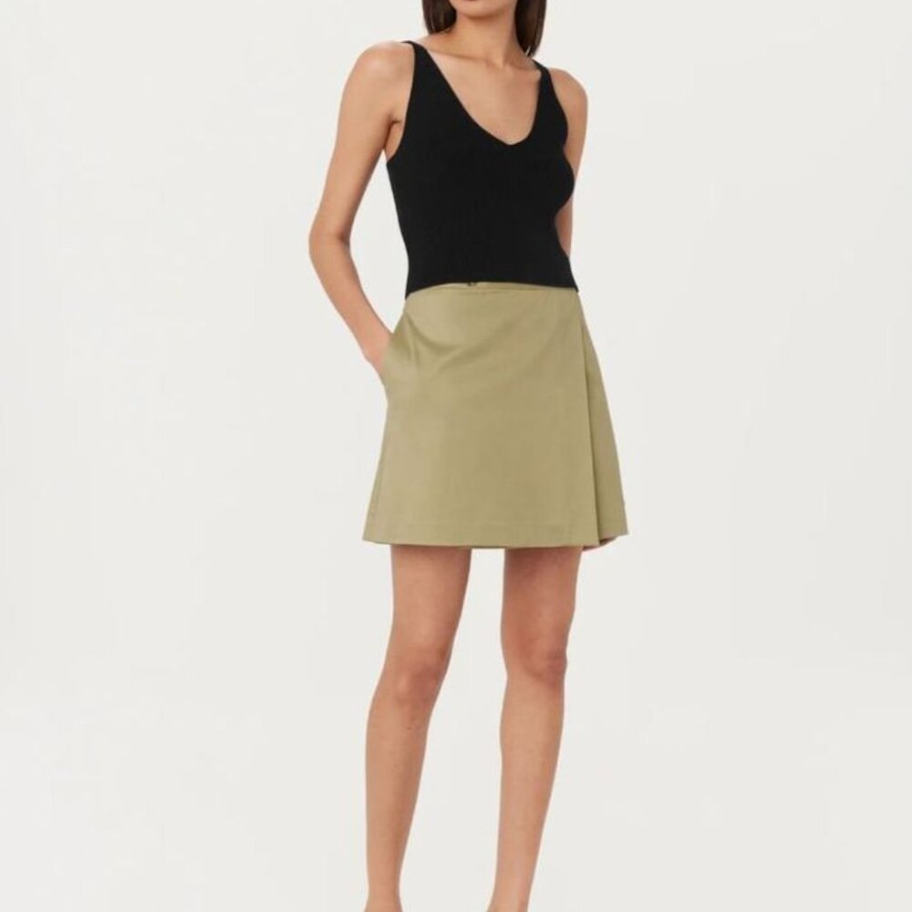 Frank and Oak Wrap Mini Skirt
